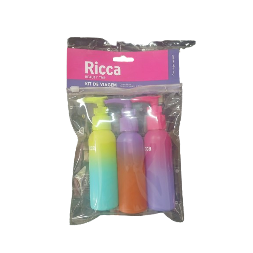 Kit Viagem C/03 Fracos Degrade Ricca