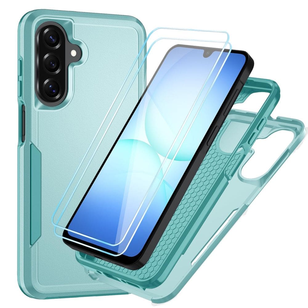 Capa Suncasetor para Samsung Galaxy A17 5G com Protetor de Tela HD Verde Menta