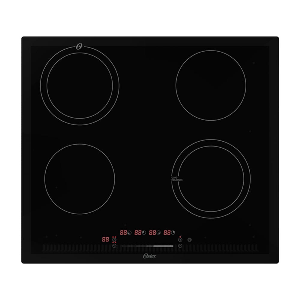 Cooktop 4 Bocas Indução com Painel Touch Vidro Preto 220V OTOP402 Oster