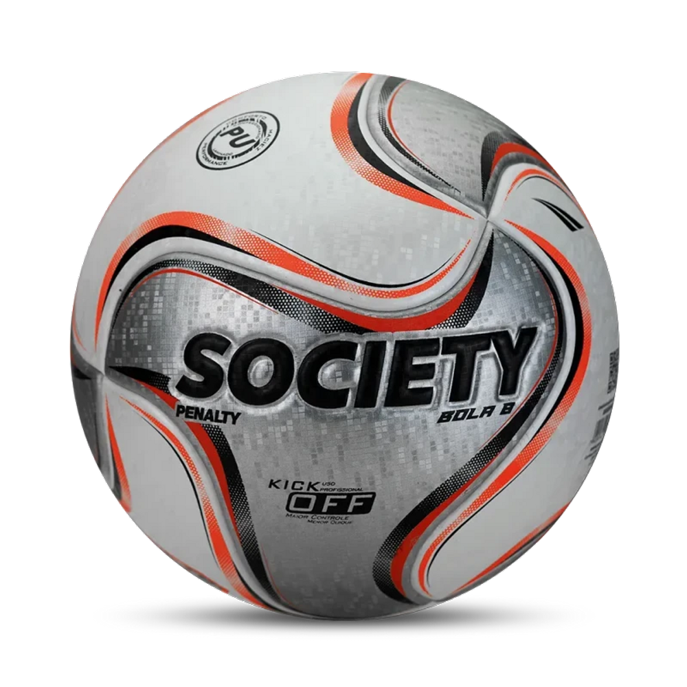 Bola Penalty Society 8 Xxv Oficial Prata Kick Off