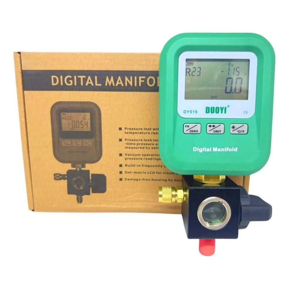 Medidor Pressão Digital Manômetro Vácuo Refrigeração Dy519