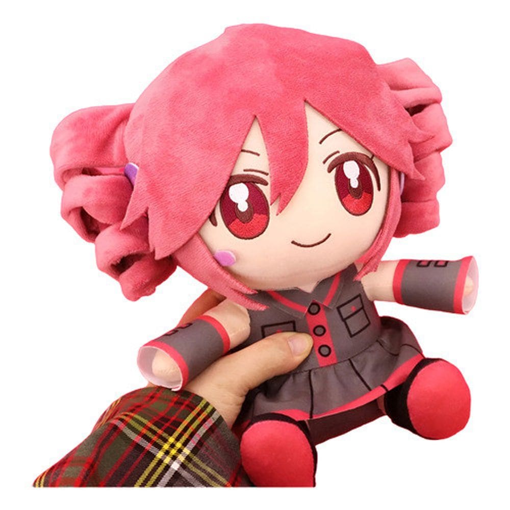 Boneca Pelúcia Kasane Teto Cantora Anime Vocaloid 20Cm Cinza