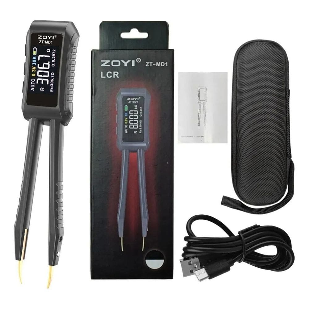 Pinça Inteligente Testador Componentes Capacitan Md1 Lcr Smd