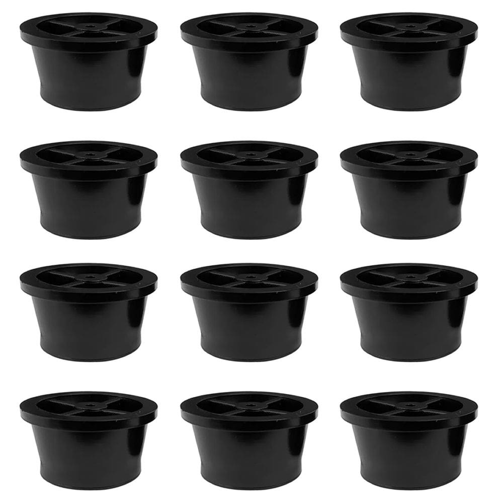 12 Pés Sapata Para Móveis Plástico Preto 2cm - Sofá, Puffs Adicionar aos favoritos