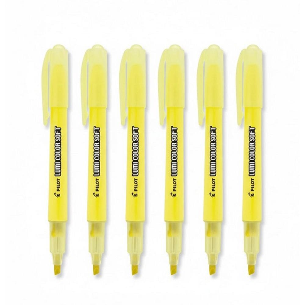 Marca Texto Amarelo Escolar e Escritório Pilot Kit c/ 6 Unid