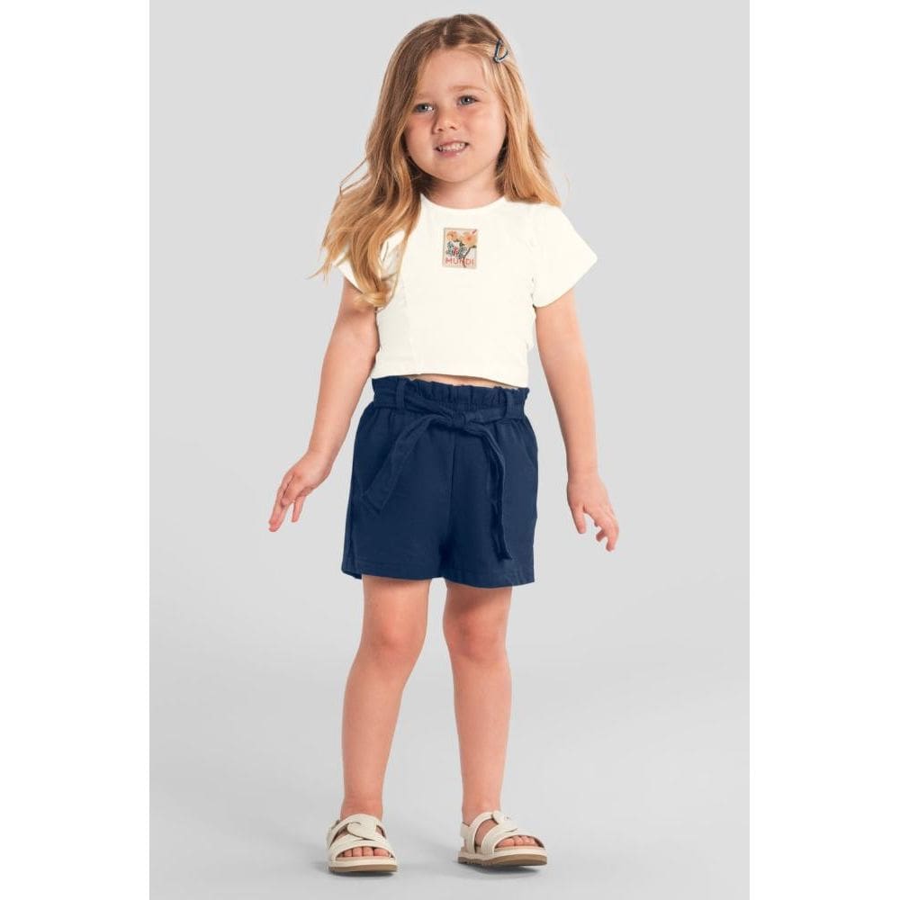 Conjunto infantil menina floral Mundi