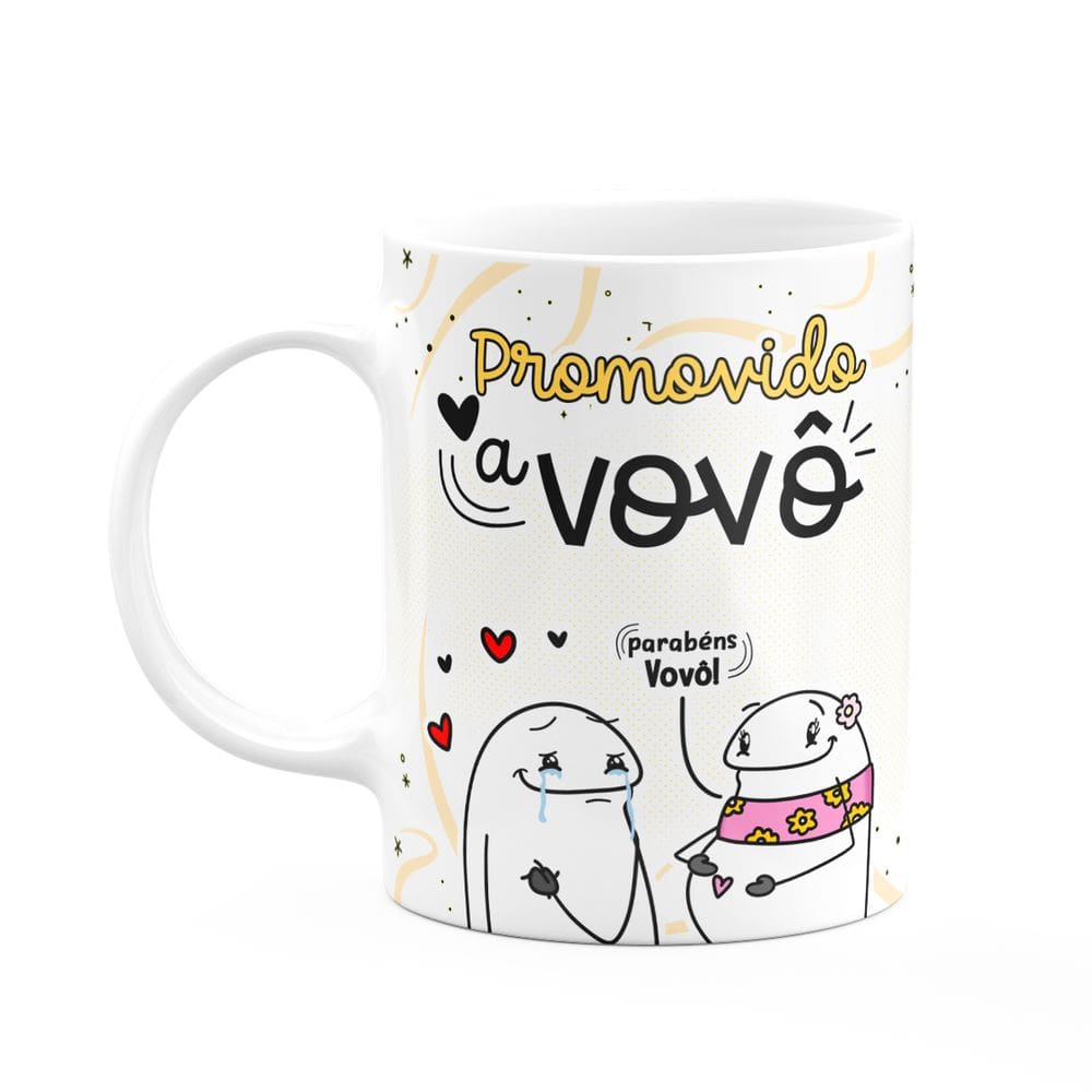 Caneca Divertida Flork - Promovido a Vovô - 325ml