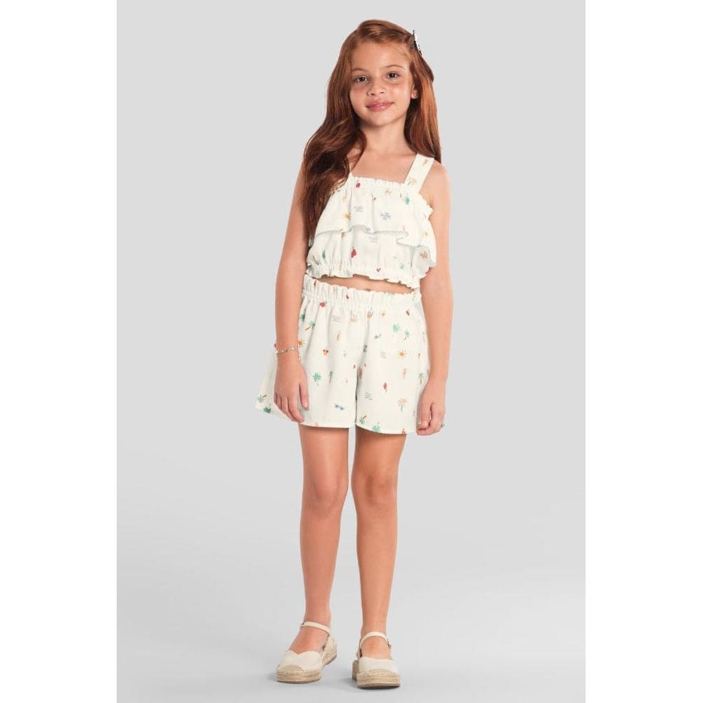 Conjunto infantil menina de laços Mundi