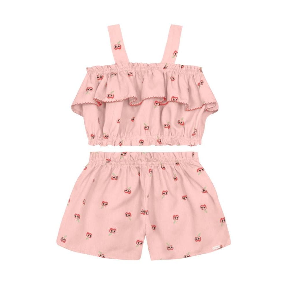 Conjunto infantil menina de laços Mundi