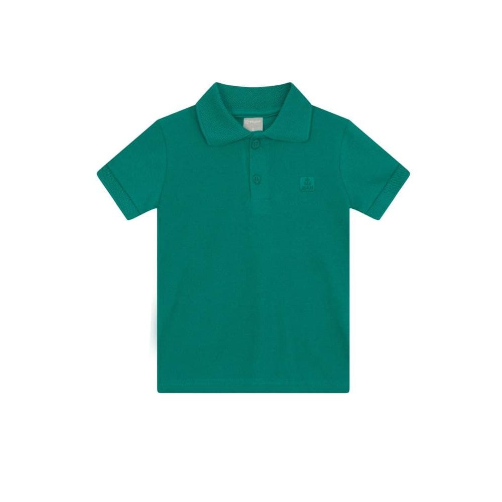 Camisa polo infantil menino em piquet Mundi