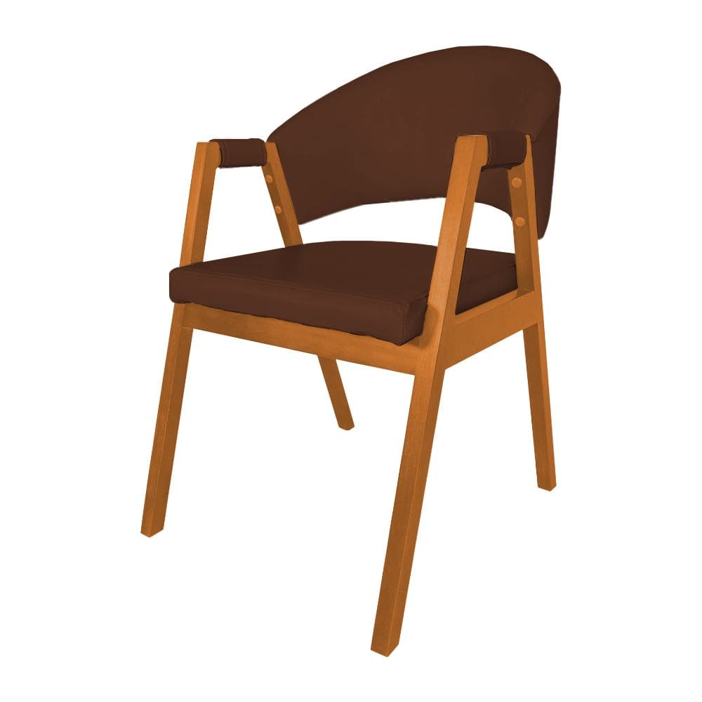 Cadeira para Mesa de Jantar Helen Madeira Maciça Cerejeira Premium Facto - Whisk