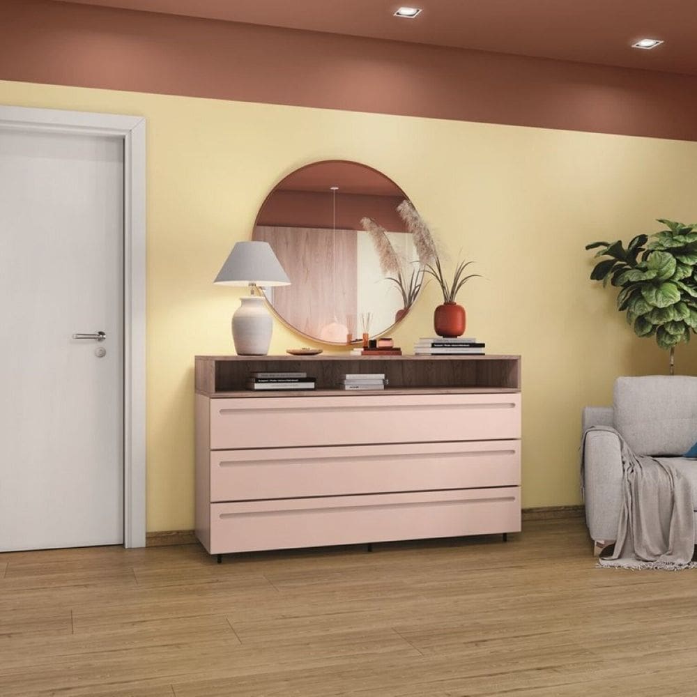 Piso Laminado 1357mmx292mm New Evidence Cx/7 - caixa com 2,77 Unidade - Freijó Ambar