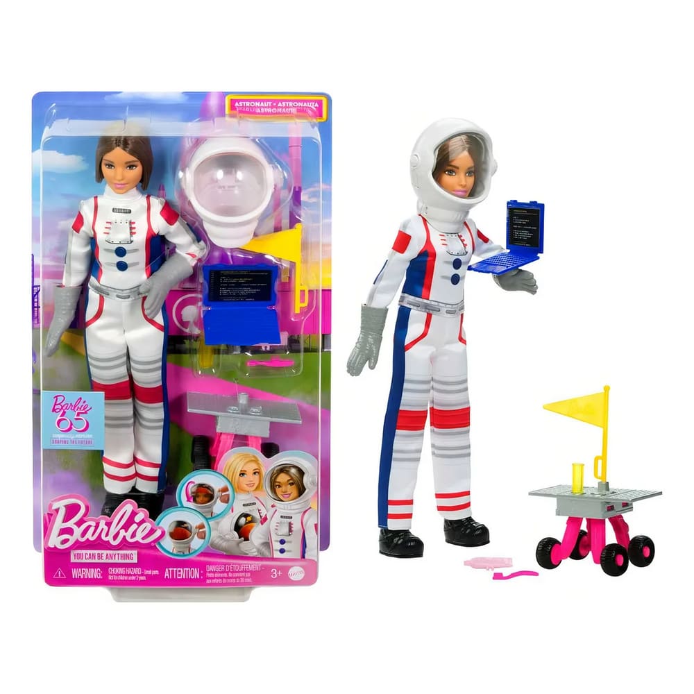 Boneca Barbie Profissões Morena Astronauta HRG45 Mattel