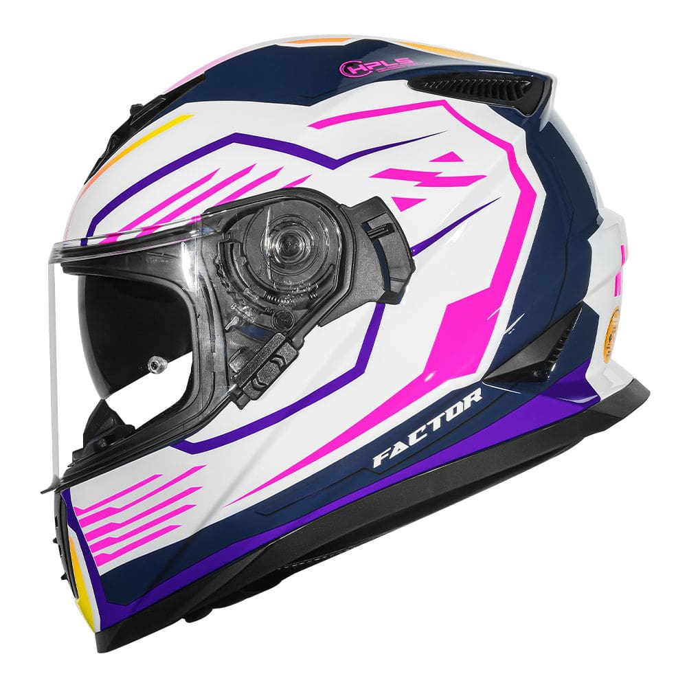 Capacete Norisk Soul II Factor Branco e Rosa