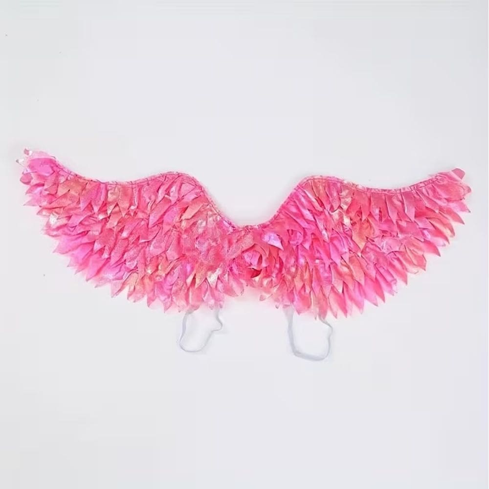 Fantasia Infantil Asa de Anjo Iluminada com LED Ideal para Festas