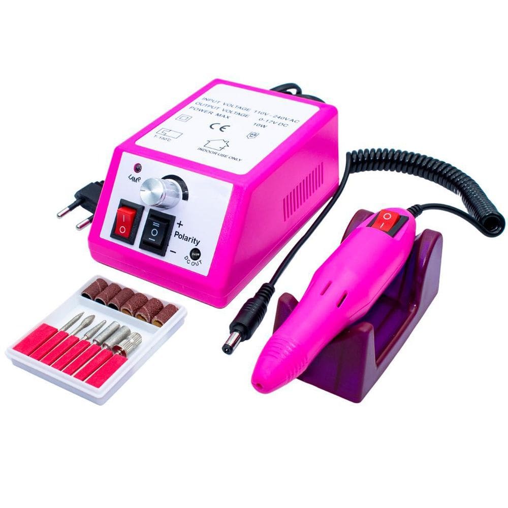 Lixadeira Motor Unha Elétrica Mercedes Rosa 110v/220v