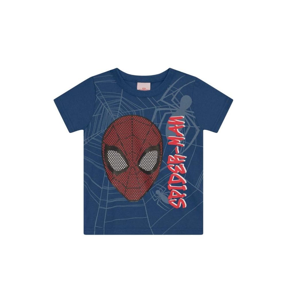 Camiseta infantil menino do Homem-Aranha em gel Brandili