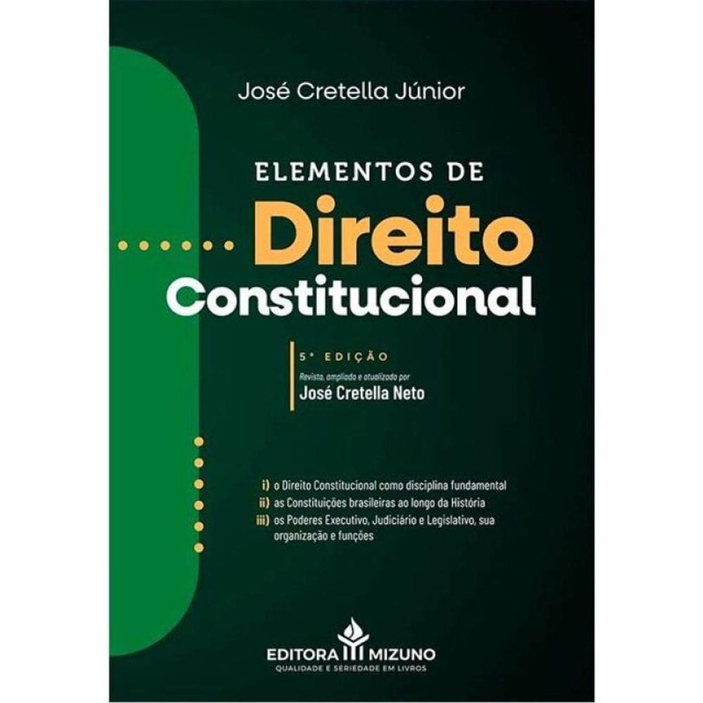 Elementos De Direito Constitucional - 2026