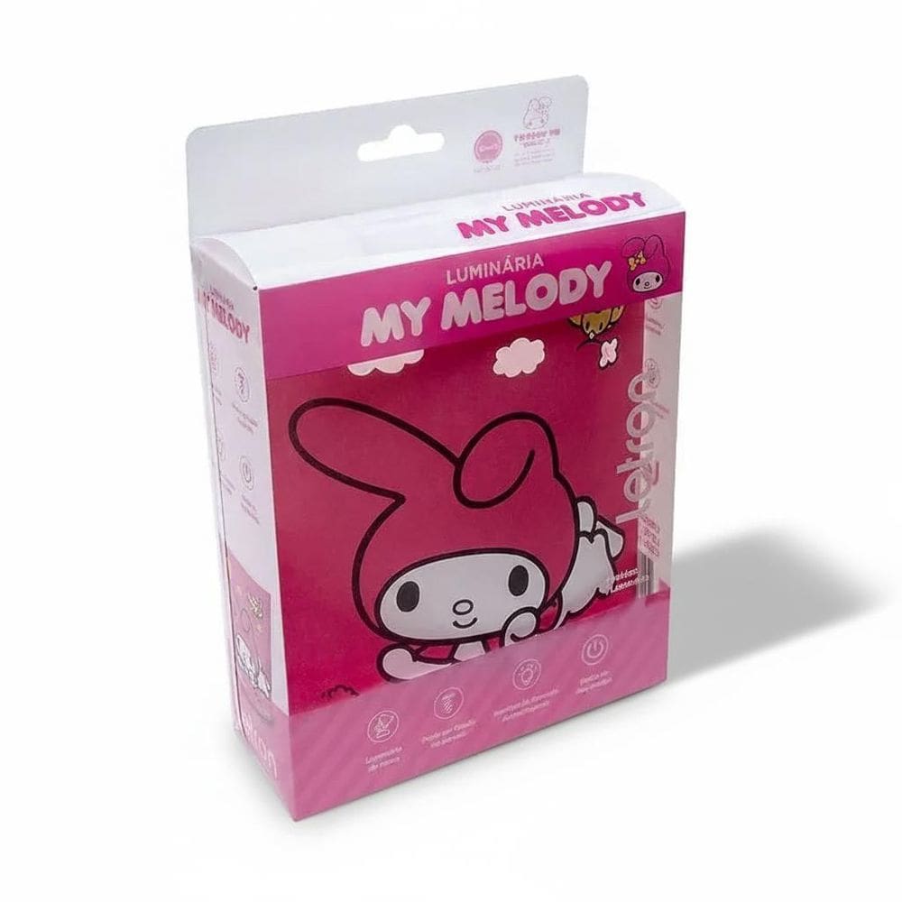 Luminária Led Rosa My Melody Em Papel - Letron