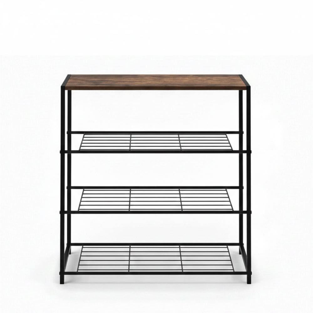 Sapateira Organizador Prateleira 4 Andares Porta Objetos Sapatos Sandalia Quarto Sala Hall Casa