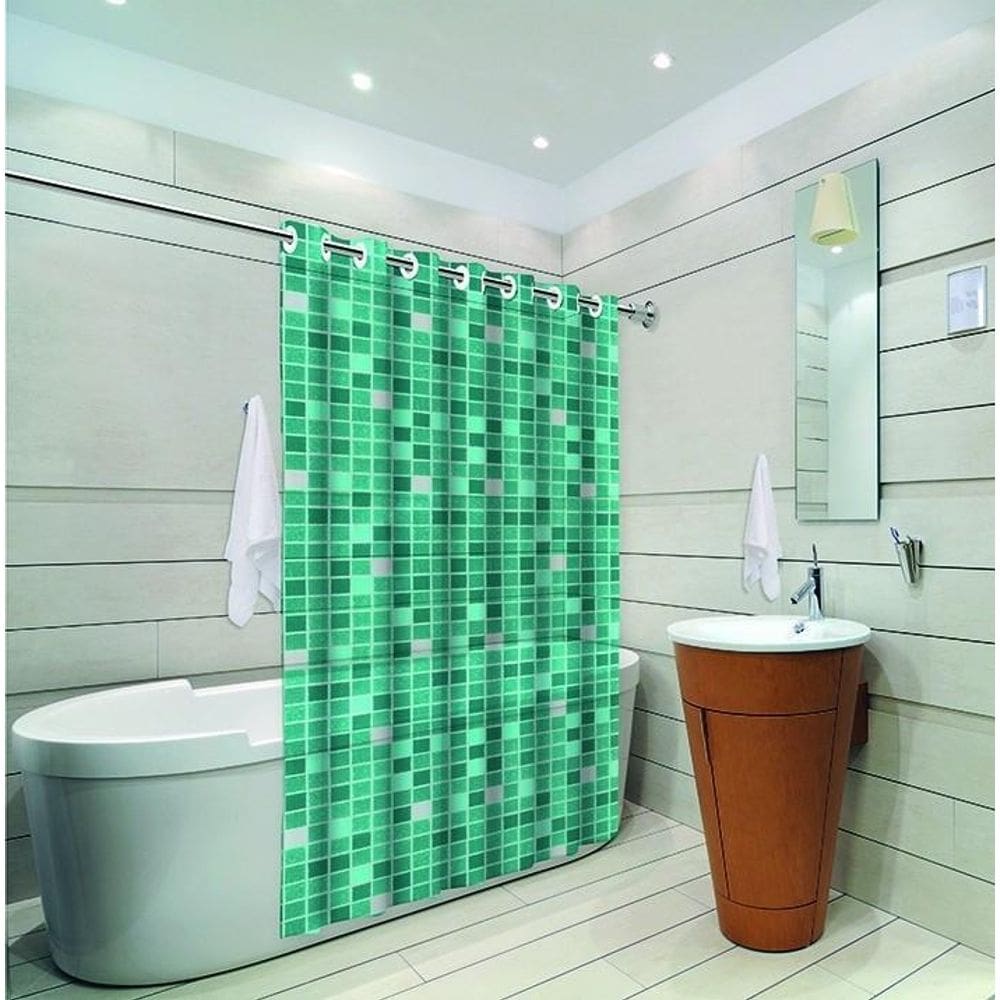 Cortina De Box Com Ilhos Beleza E Variedade Para O Banheiro