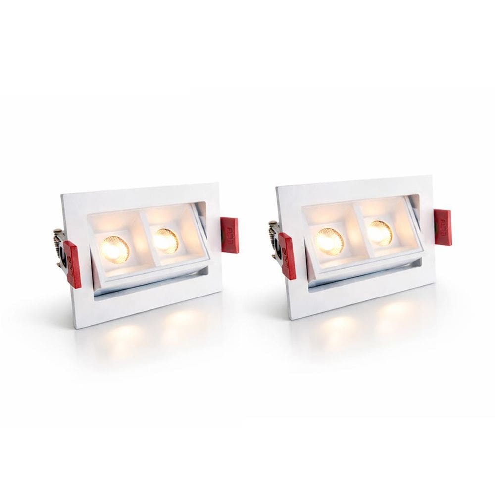 2 Spot Mini Downlight Duplo Led Embutir Direcionável Luz09