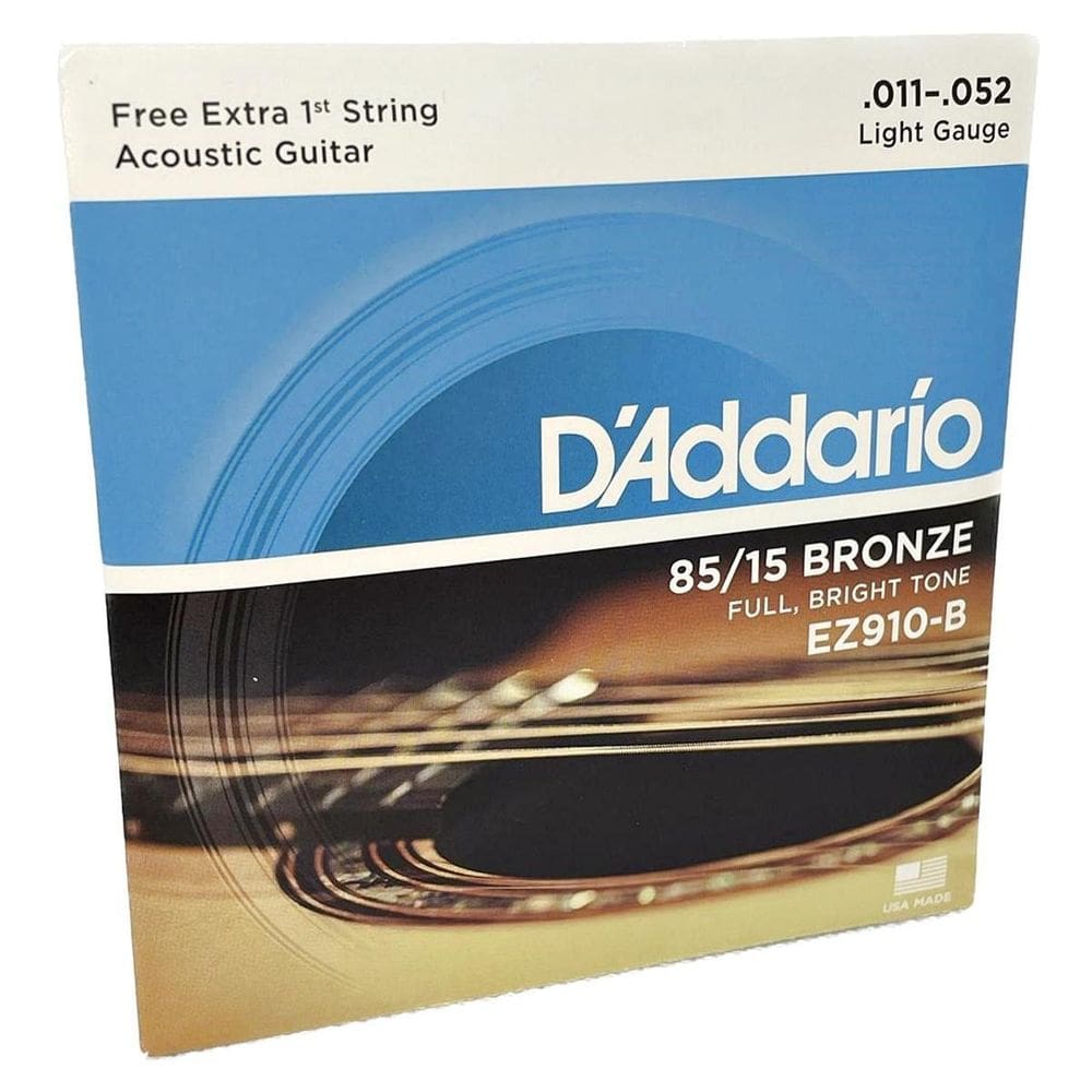 Jogo De Cordas 011 Aço Violão Ez910-B Daddario  85/15