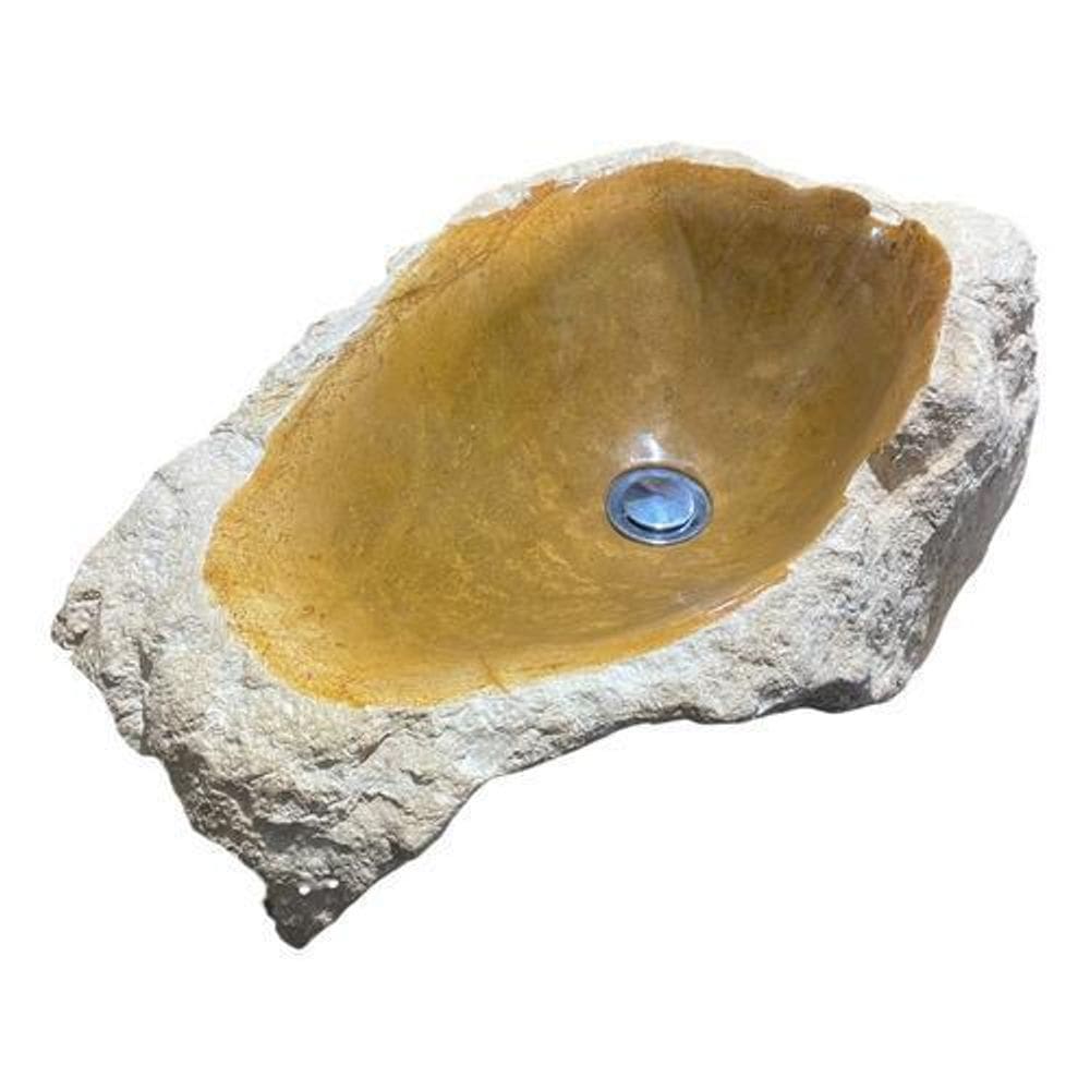 Cuba Pia Lavabo Sobrepor De Pedra Sabao Rústica Com Verniz