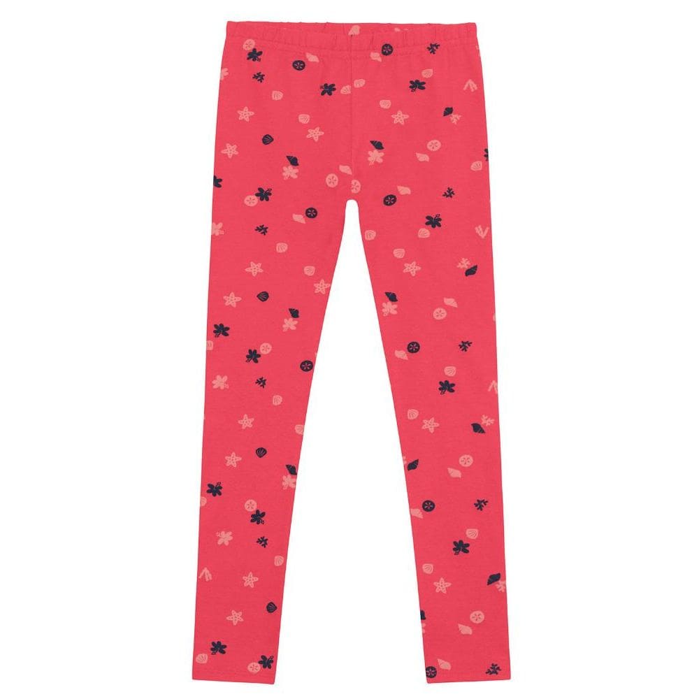 Calça legging infantil menina estrelada em cotton Brandili