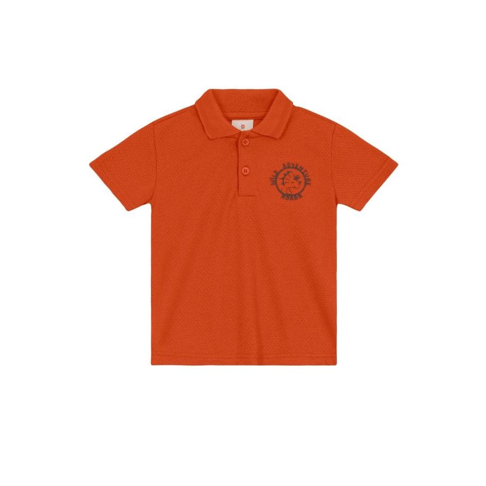 Camisa polo infantil menino com bordado Brandili