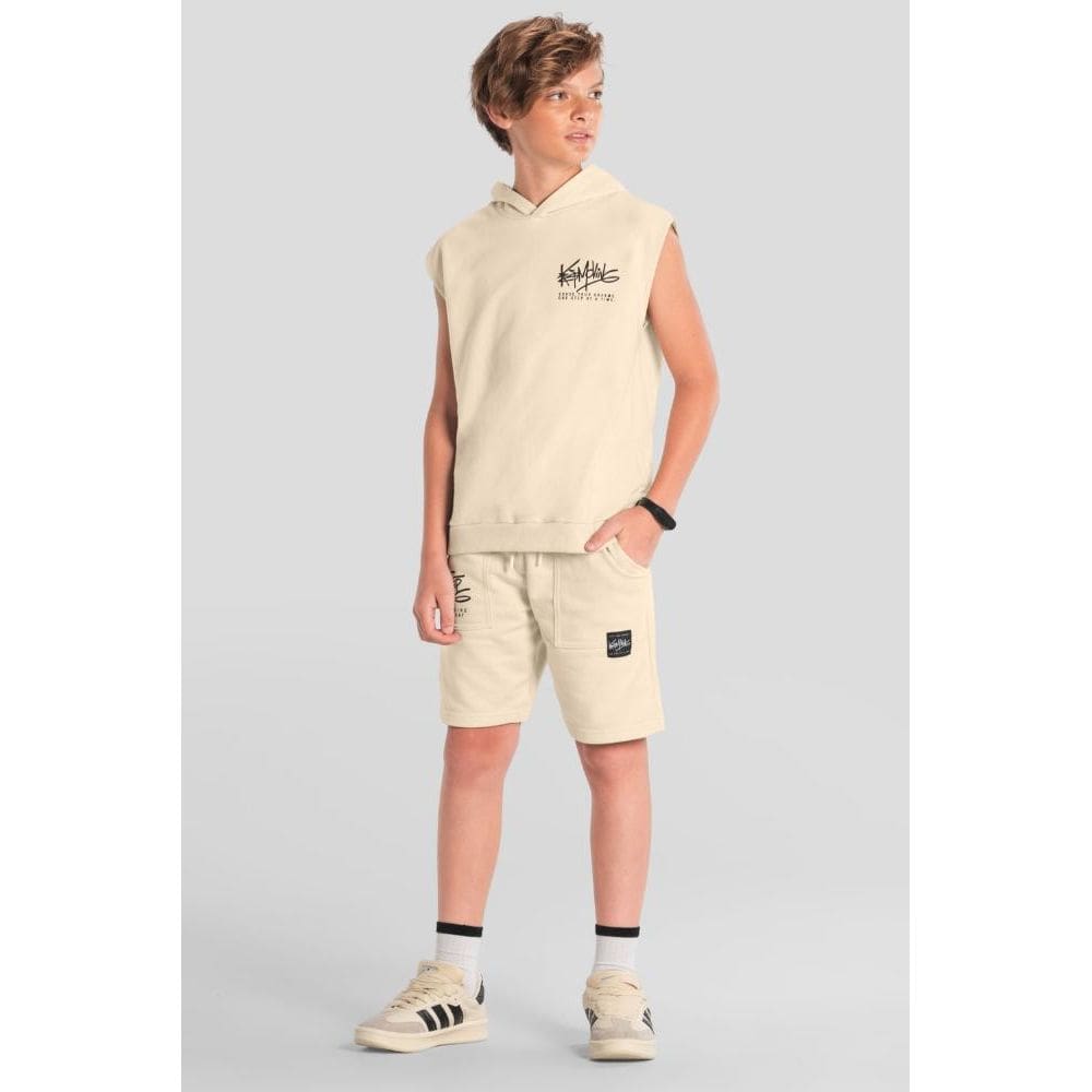 Colete teen menino em moletinho Brandili Young