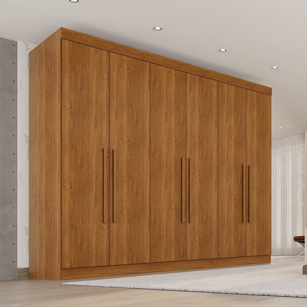 Guarda-roupa Casal 6 Portas 6 Gavetas 100% Mdf Órion Plus Cinamomo