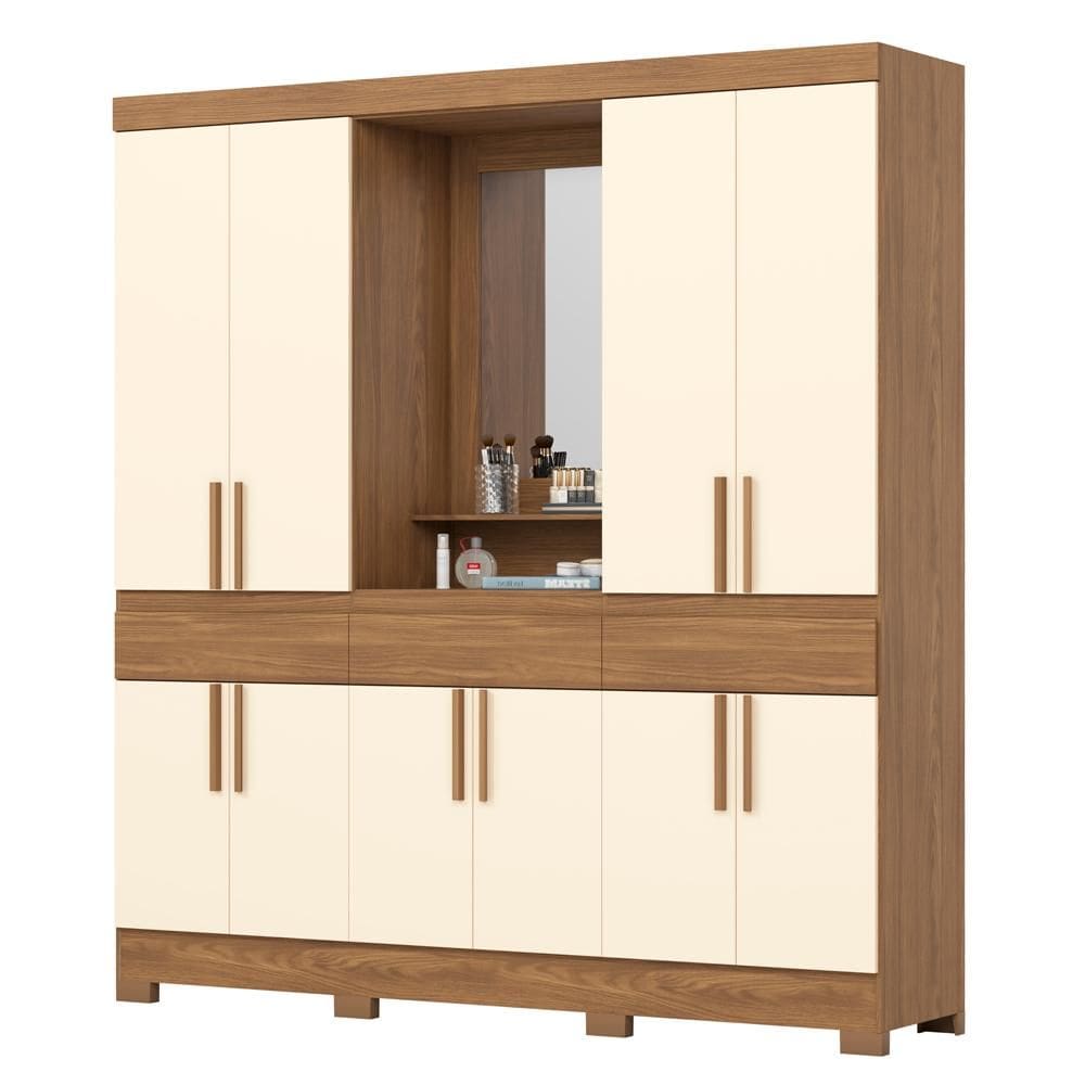 Guarda Roupa Casal Capelinha Espelho 200 cm B374