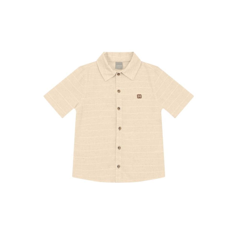 Camisa infantil menino fio tinto listrado Mundi