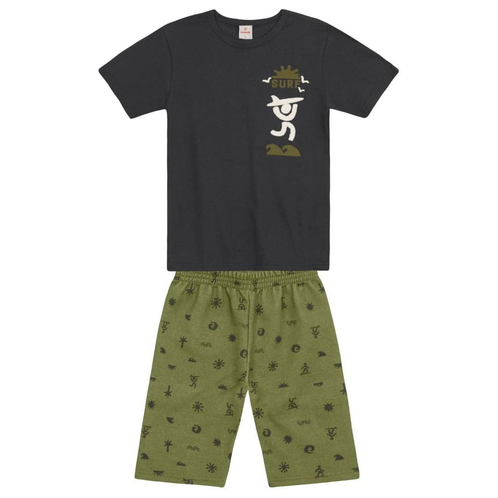 Conjunto infantil menino de surf em puff Brandili