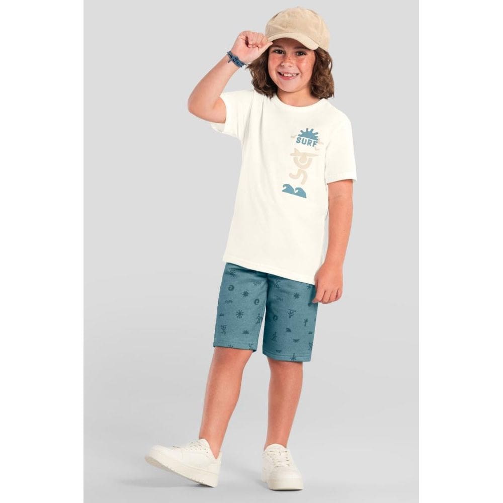Conjunto infantil menino de surf em puff Brandili