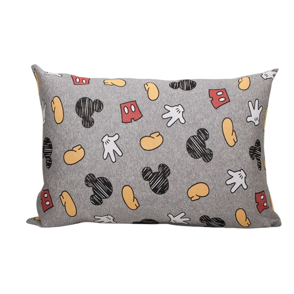 Fronha Estampa Malha Portallar Avulsa Disney Mickey Icons Cinza