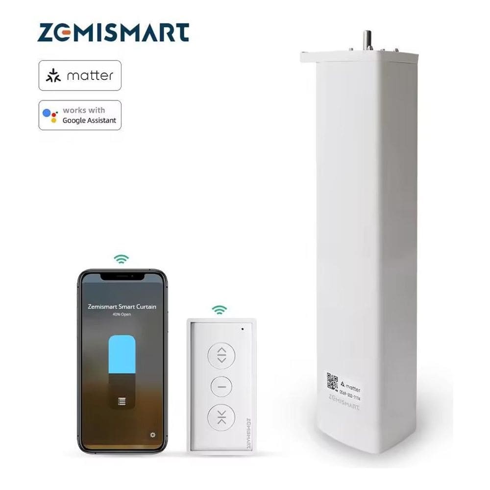 Motor P/ Cortina Persianas Rolo Matter Wifi 4Pp E Controle