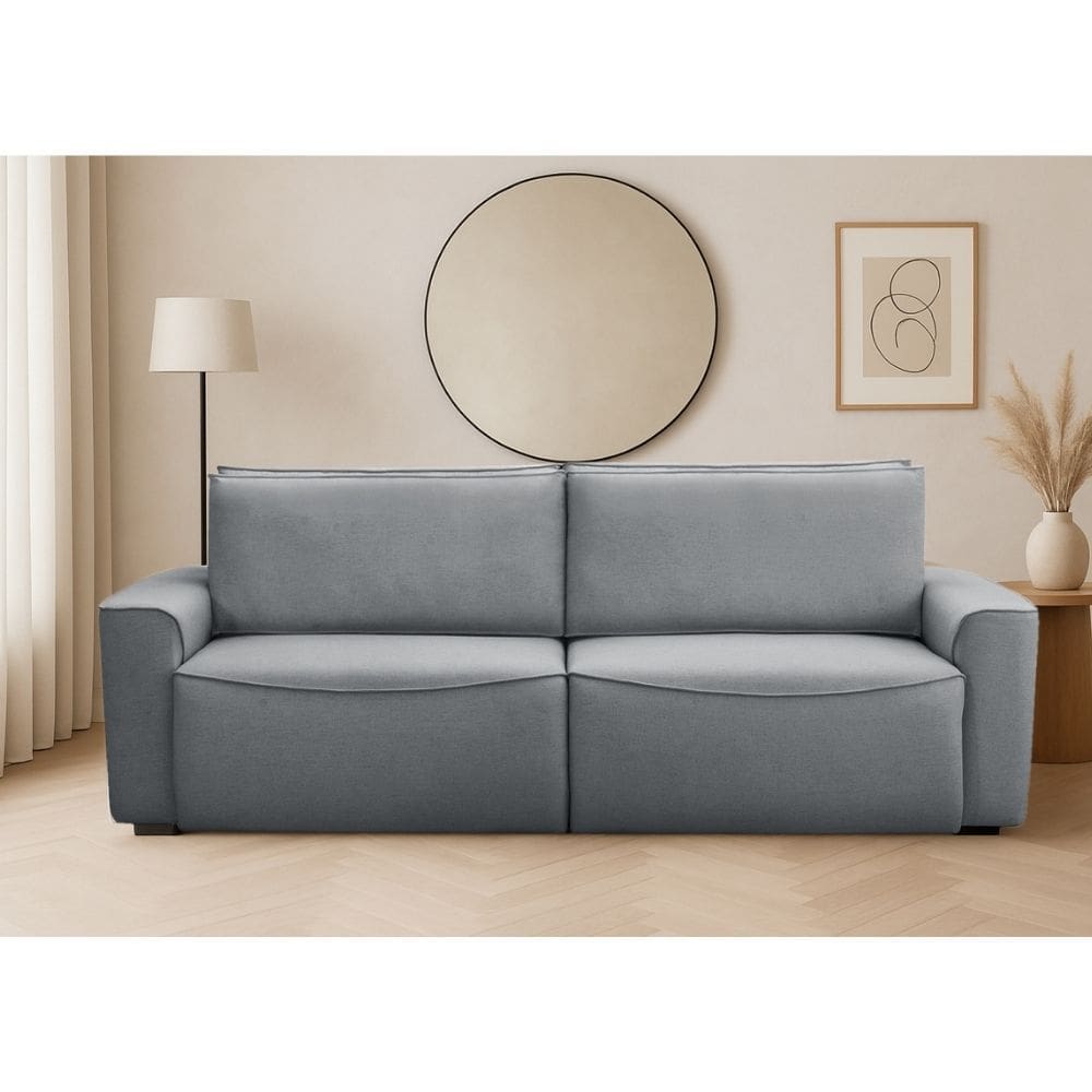 Sofa 3 Lugares Retratil e Reclinavel Linho Nobile Ferguile