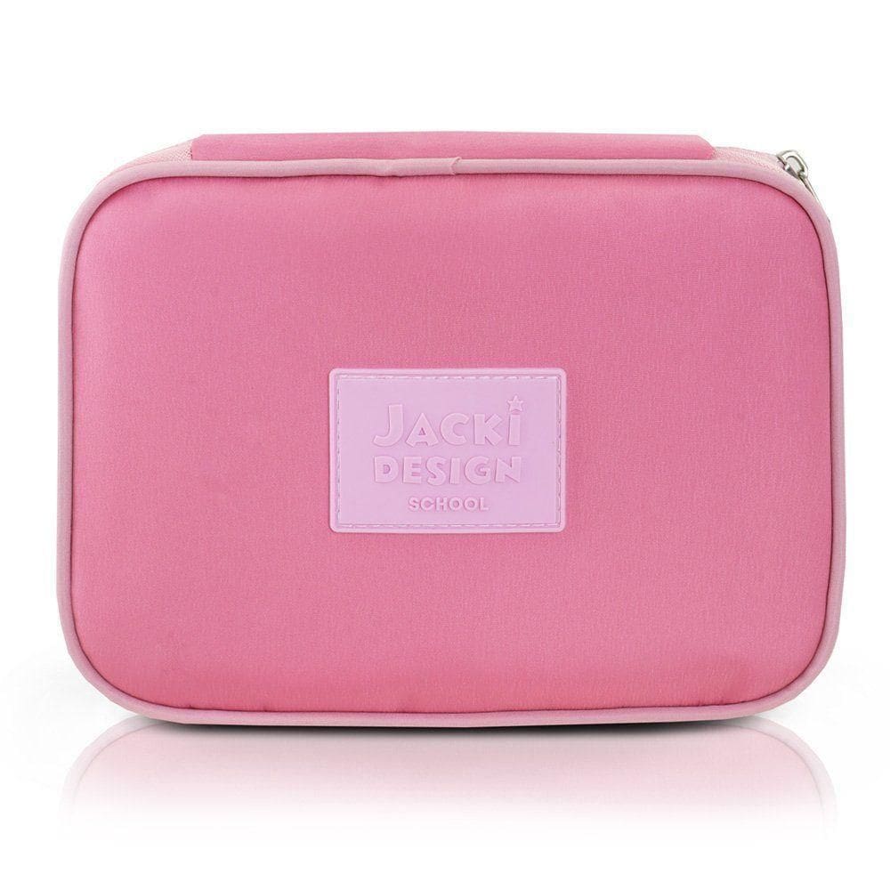 Estojo Box Organizador Escolar Com Divisórias E 24 Elásticos