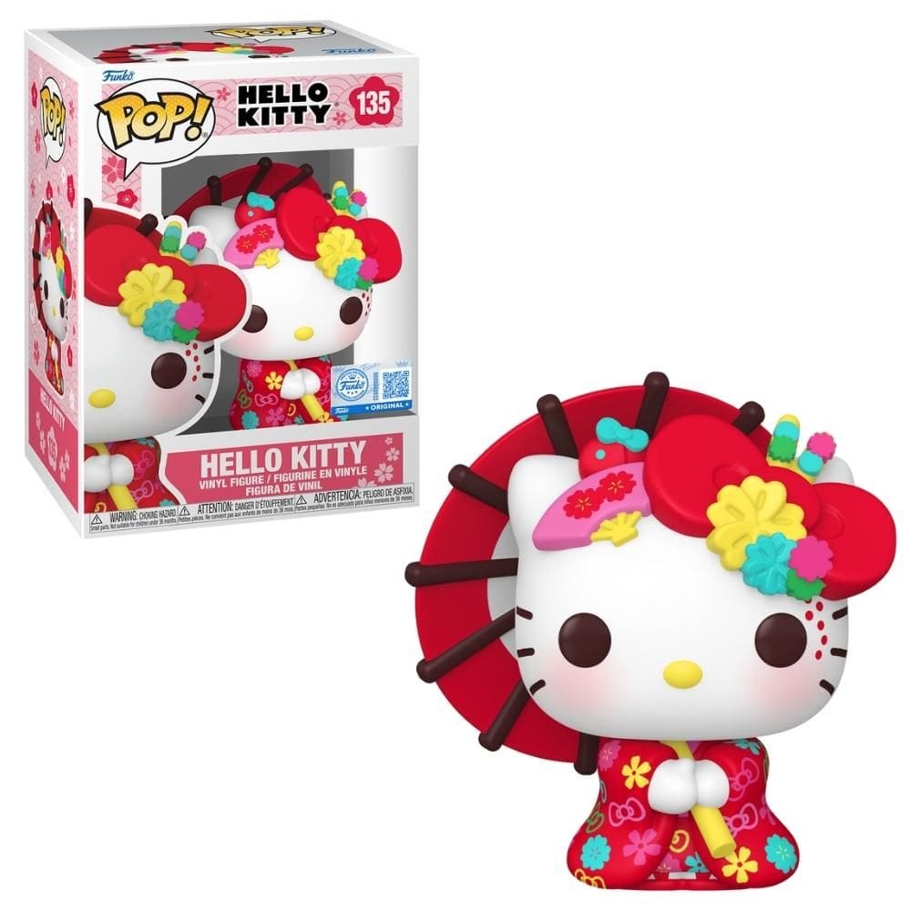 Boneco Funko Pop! Exclusivo Sanrio - Hello Kitty De Kimono