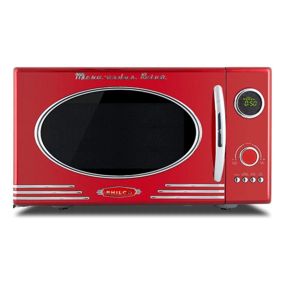 Micro-ondas Retrô Limpa Fácil 1400W 28L 127V PMR28V - Philco