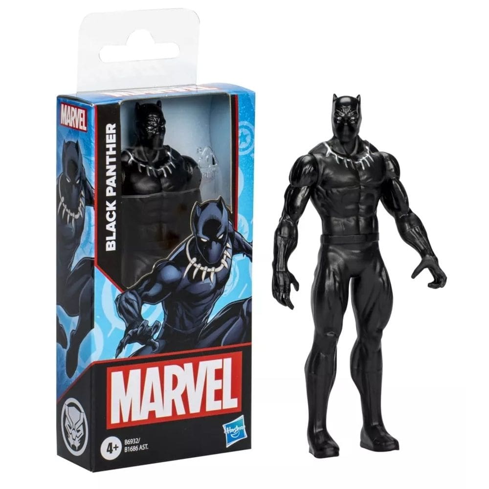 Boneco Marvel Pantera Negra Black Panther 15?cm Hasbro Avengers Vingadores Super-Heróis