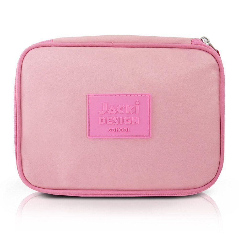 Estojo Box Organizador Escolar Com Divisórias E 24 Elásticos