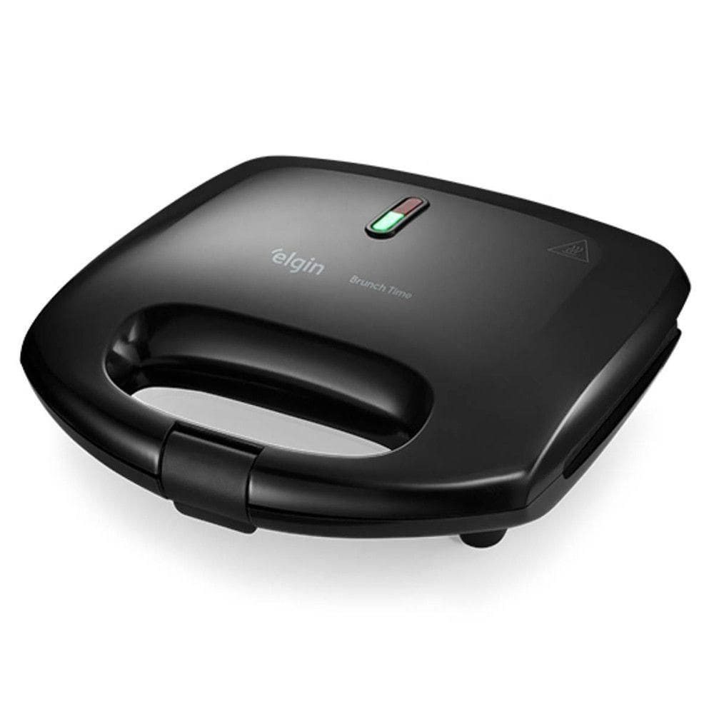 Sanduicheira E Grill Brunch Time 800W 2 Em 1 Elgin Preto 110V