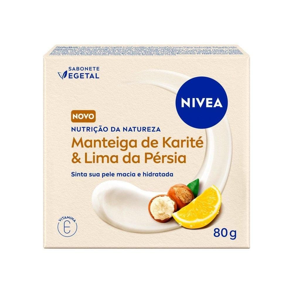 Sabonete Vegetal NIVEA Nutrição da Natureza Karité & Lima da Pérsia 80g