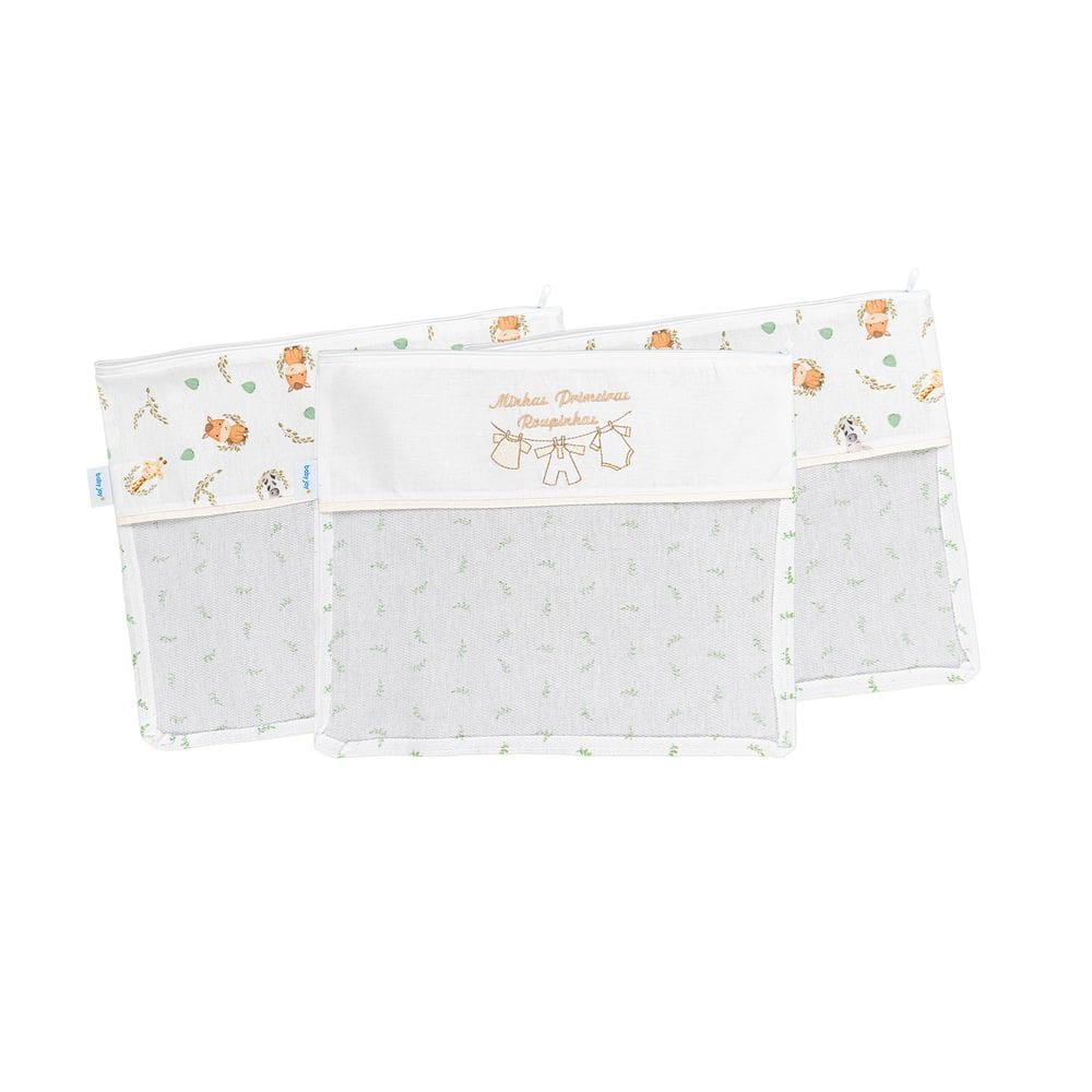 Saquinho Maternidade com 03 Peças 30 cm x 36 cm Baby Joy