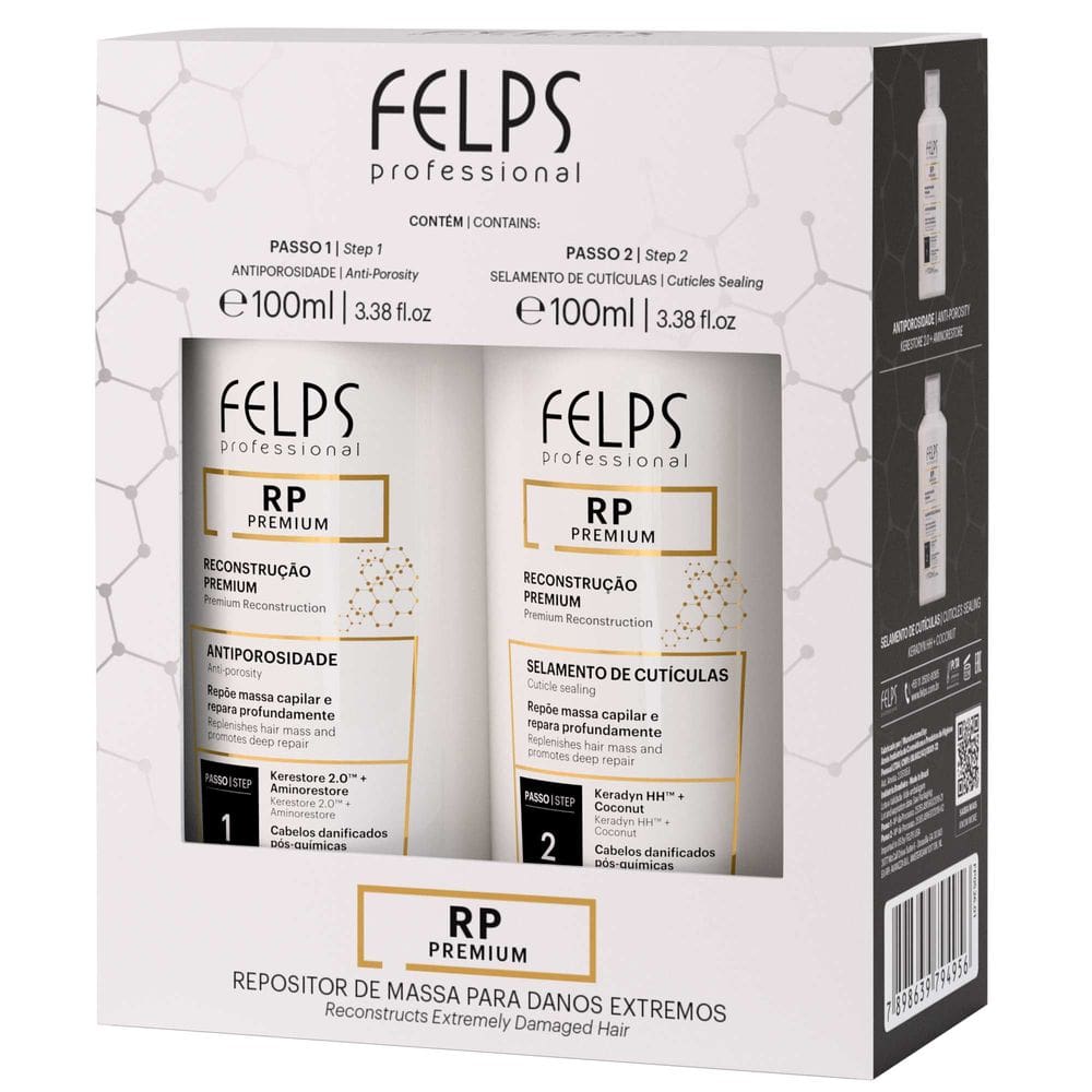 Kit RP Premium Duo Mini Reconstrução Felps Professional - 2x100mL
