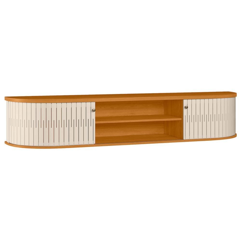 Rack Suspenso Tv 75 Pol 2P 183 cm Algarve MADETEC