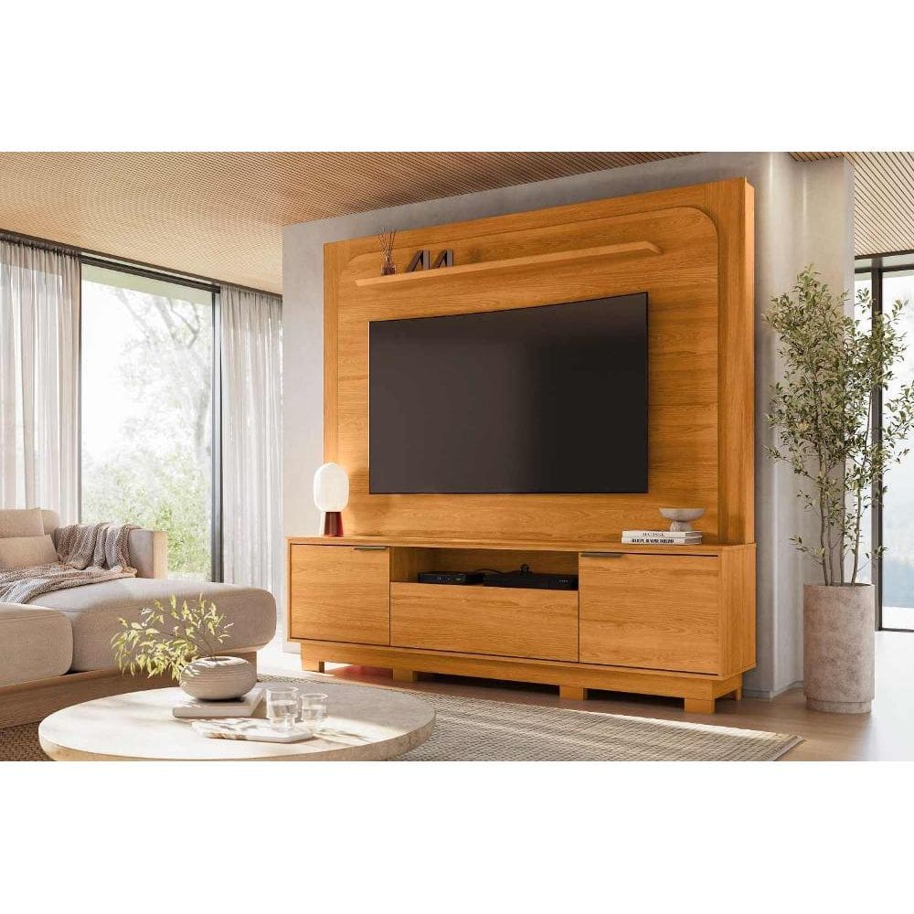 Home Theater Nilo para TV de até 75 polegadas (Com Pés) - Cinamomo - Madetec